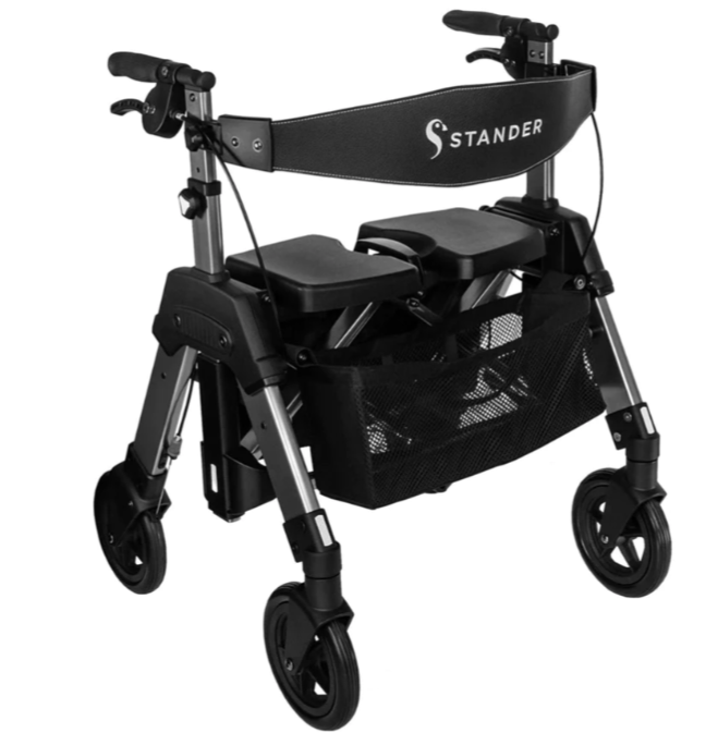 Stander - EZ Fold-N-Go Bariatric Folding Rollator Walker HD