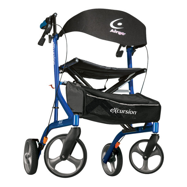 Airgo - eXcursion Lightweight Side-Folding Rollator and Wheelchair Combo