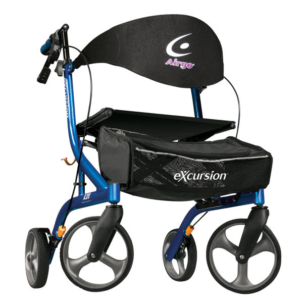 Airgo - eXcursion Lightweight Side-Folding Rollator and Wheelchair Combo