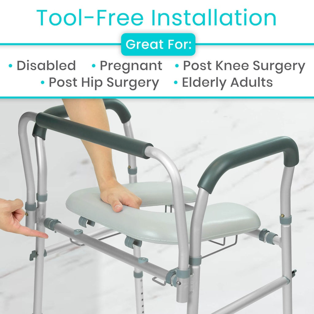 Tool-free Commode