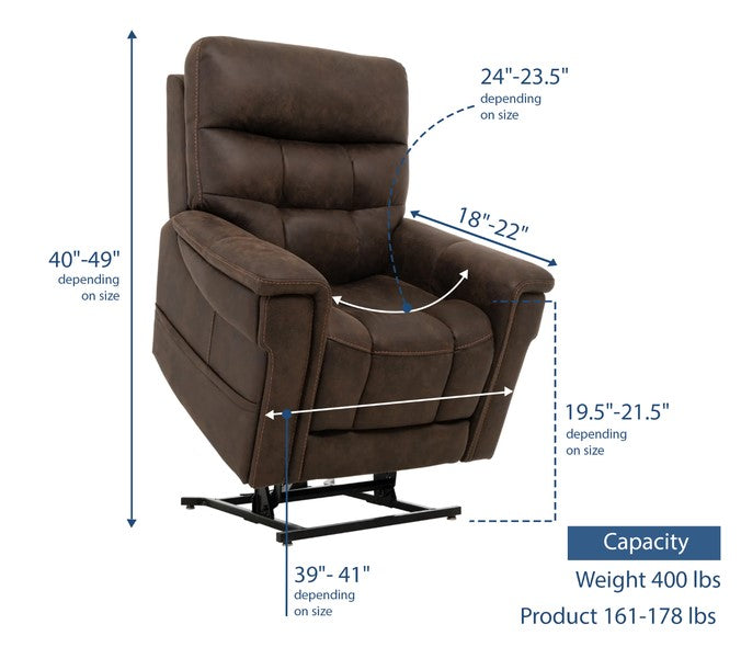 Pride - VivaLift - Radiance Massage and Lift Recliner