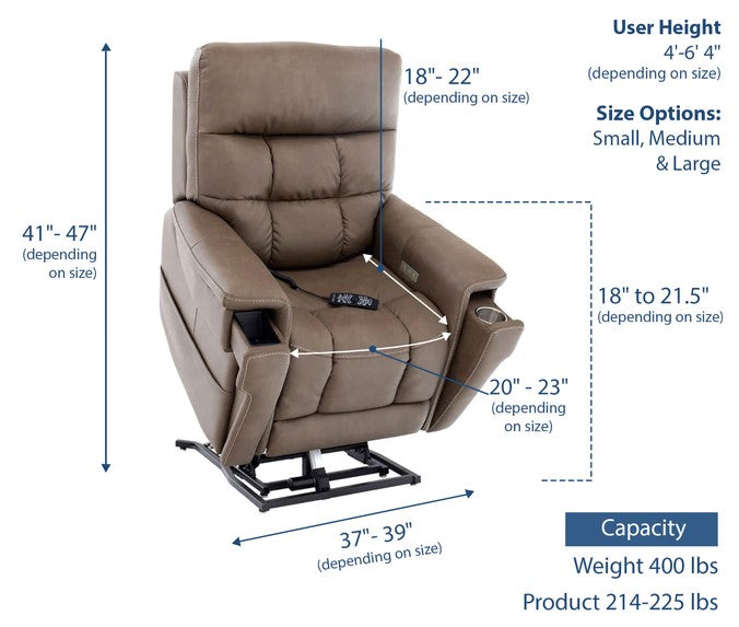 Pride - VivaLift - Ultra Massage and Lift Recliner