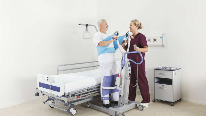 Arjo - Sara Flex Stand Assist, Sit to Stand, Safe Patient Lift, Easier Transfers - No Scale