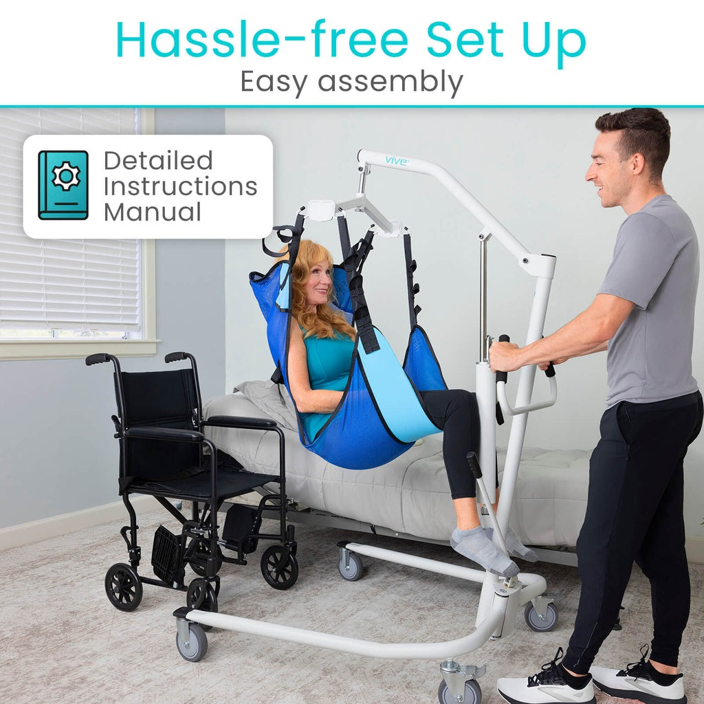Vive - Core Hydraulic Patient Lift With Sling - HCPCS: E0630