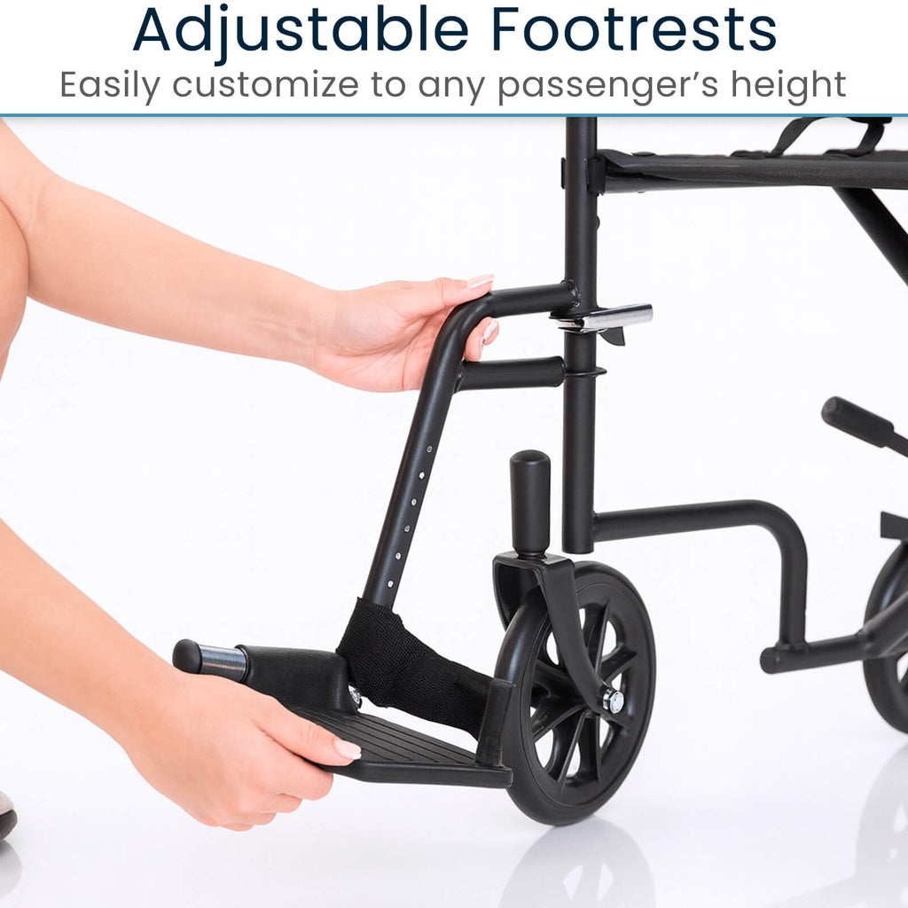 Vive - Core Transport Wheelchair - 17" or 19"