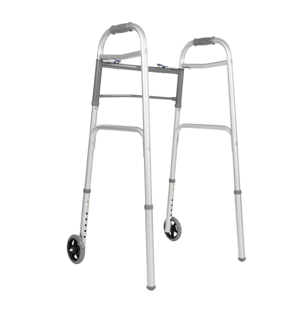 Vive - Core Walker, Folding Walker, Adjustable Wheel Legs, Light Weight & Adjustable