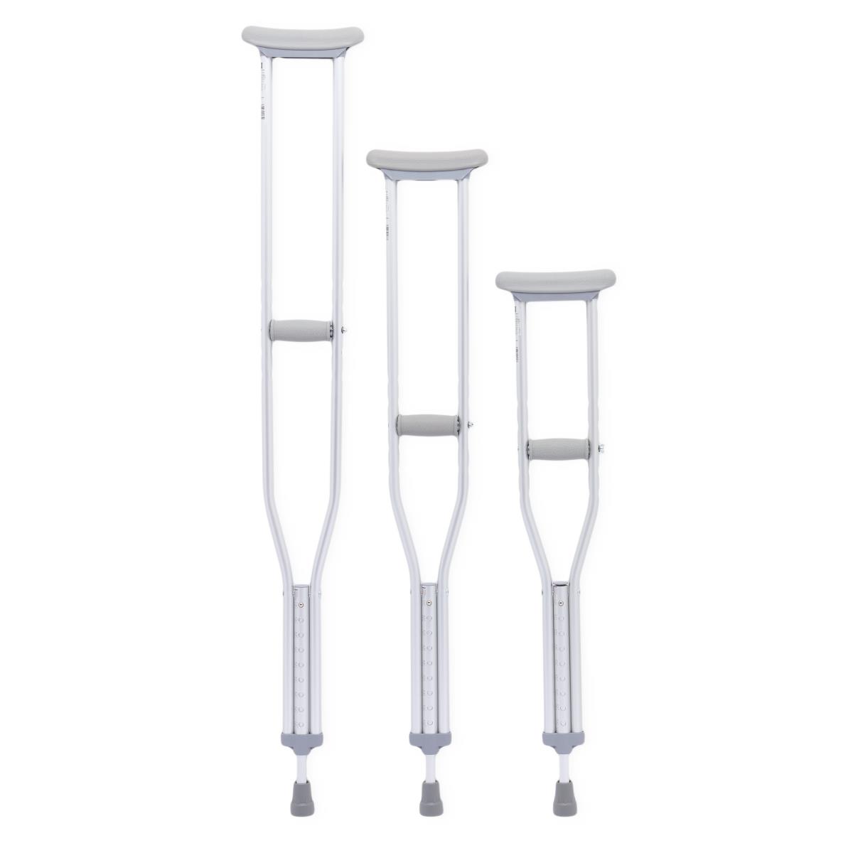 Medline - Standard Aluminum Push-Button Crutches