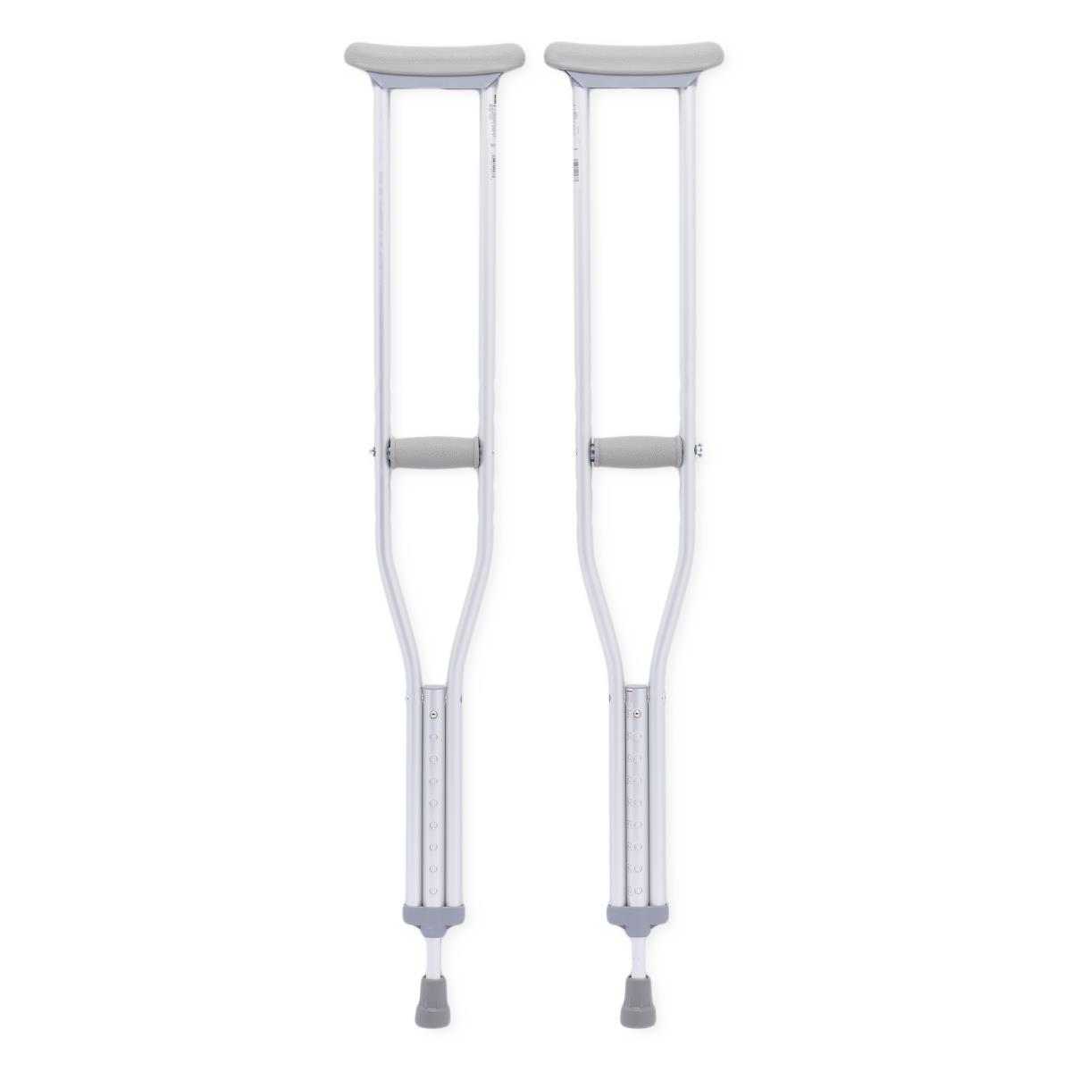 Medline - Standard Aluminum Push-Button Crutches