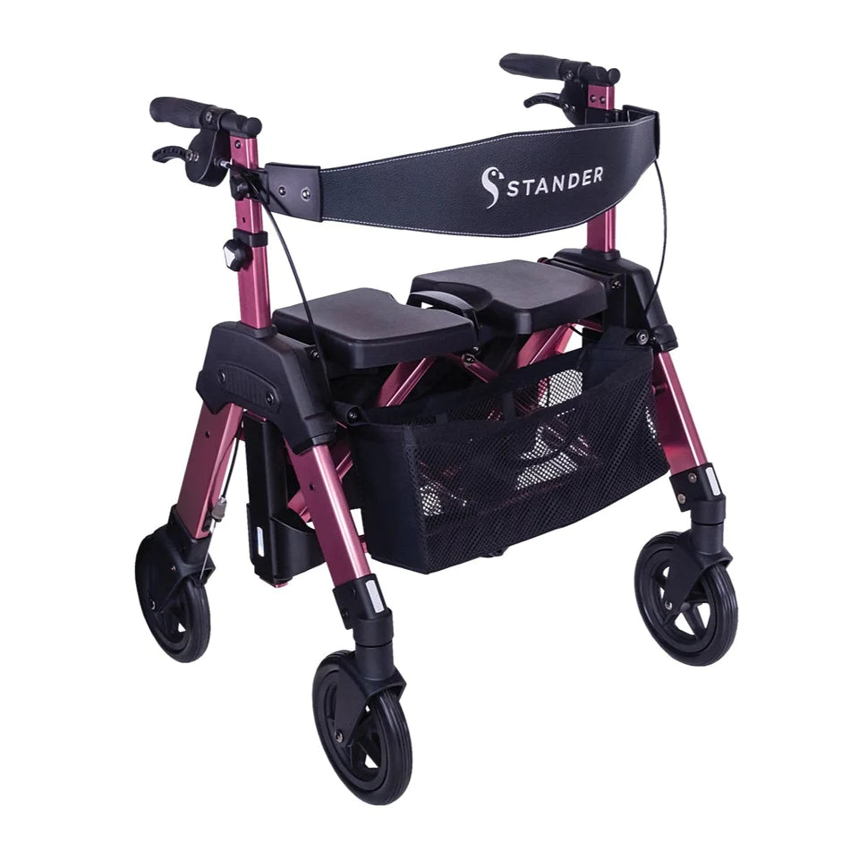 Stander - EZ Fold-N-Go Bariatric Folding Rollator Walker HD