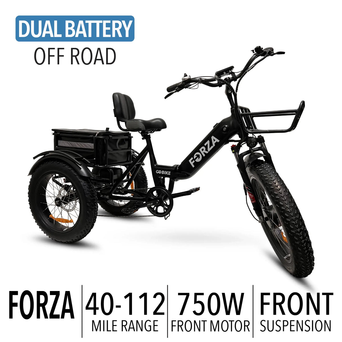 GoBike Forza - Foldable Electric Tricycle - Trike