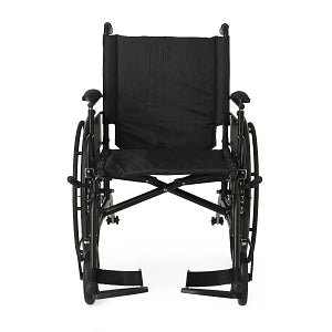 Medline - K4 Extra-Wide Lightweight Wheelchair, Swing-Back Desk-Length Arms and Swing-Away Footrests, 22" Width
