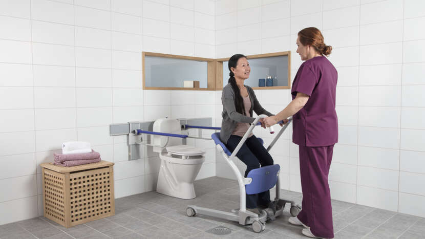 Arjo - Sara Stedy Sit to Stand Assist, Patient Assist, 400 lb Pivoting Seat, Standard or Compact, Transfer Aid