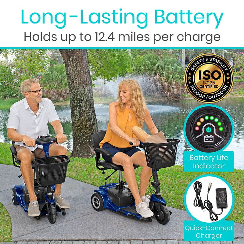 Vive Health - 3 Wheel Mobility Scooter - Long Range