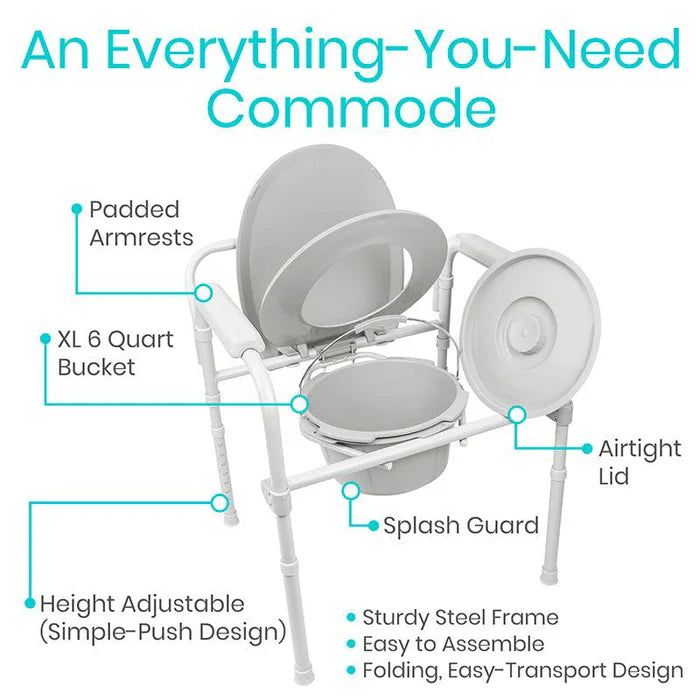 Vive Health - Folding Commode