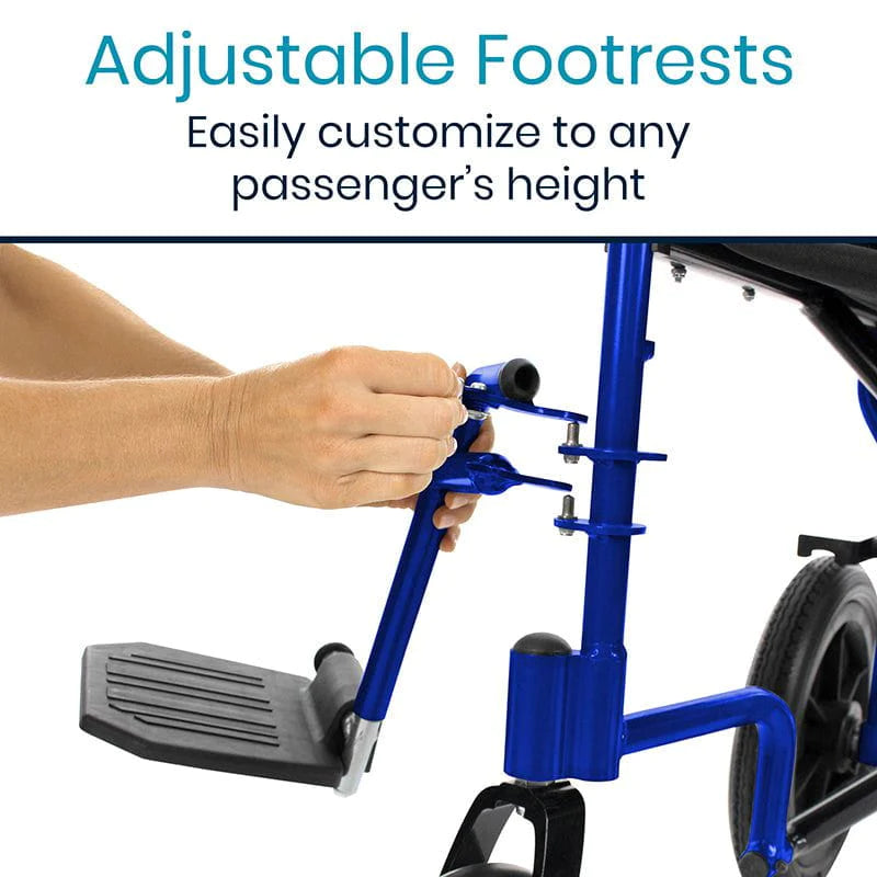 Vive Health Manual Transport Wheelchair