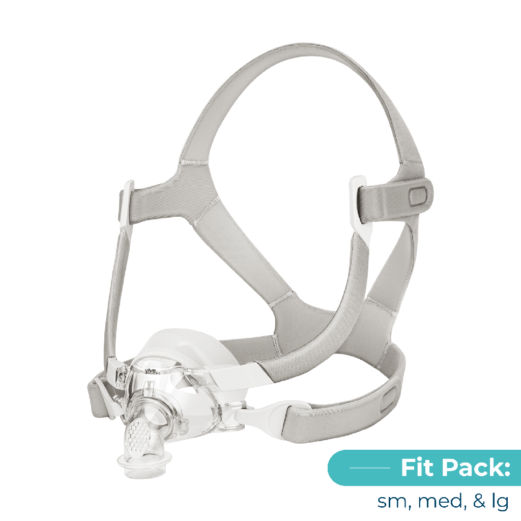 Vive - ViveBreathe - Comfort+ Nasal CPAP Mask Fit Pack, Small, Medium, Large - Fit Pack for First Time Use