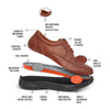 Anodyne - Diabetic Shoes - No. 12 Men's Casual Oxford - Brown or Burnished Brown - HCPCS: A5500