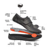 Anodyne - Diabetic Shoes - No. 28 Men's Casual Oxford - Black or Burnished Brown - HCPCS: A5500