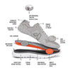 Anodyne Shoes - Diabetic Shoes - No. 50 Men's Sport Ease - Black, Grey, or White - HCPCS: A5500