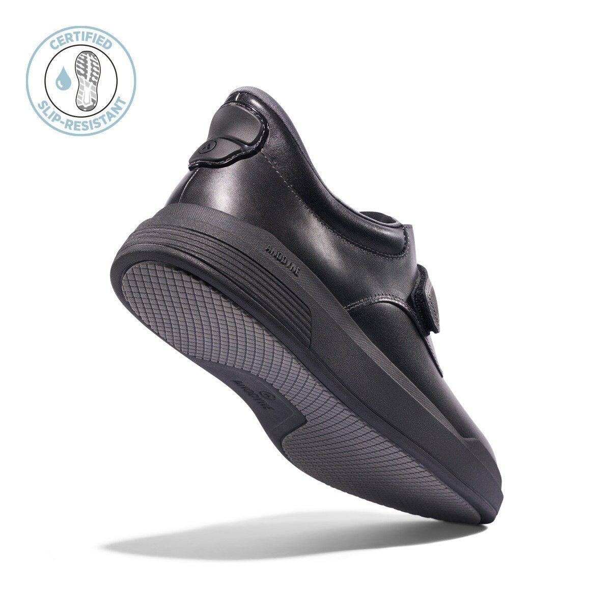 Anodyne - Diabetic Shoes - Hands Free No. 66 Men's Casual Comfort Stretch - Black Stretch