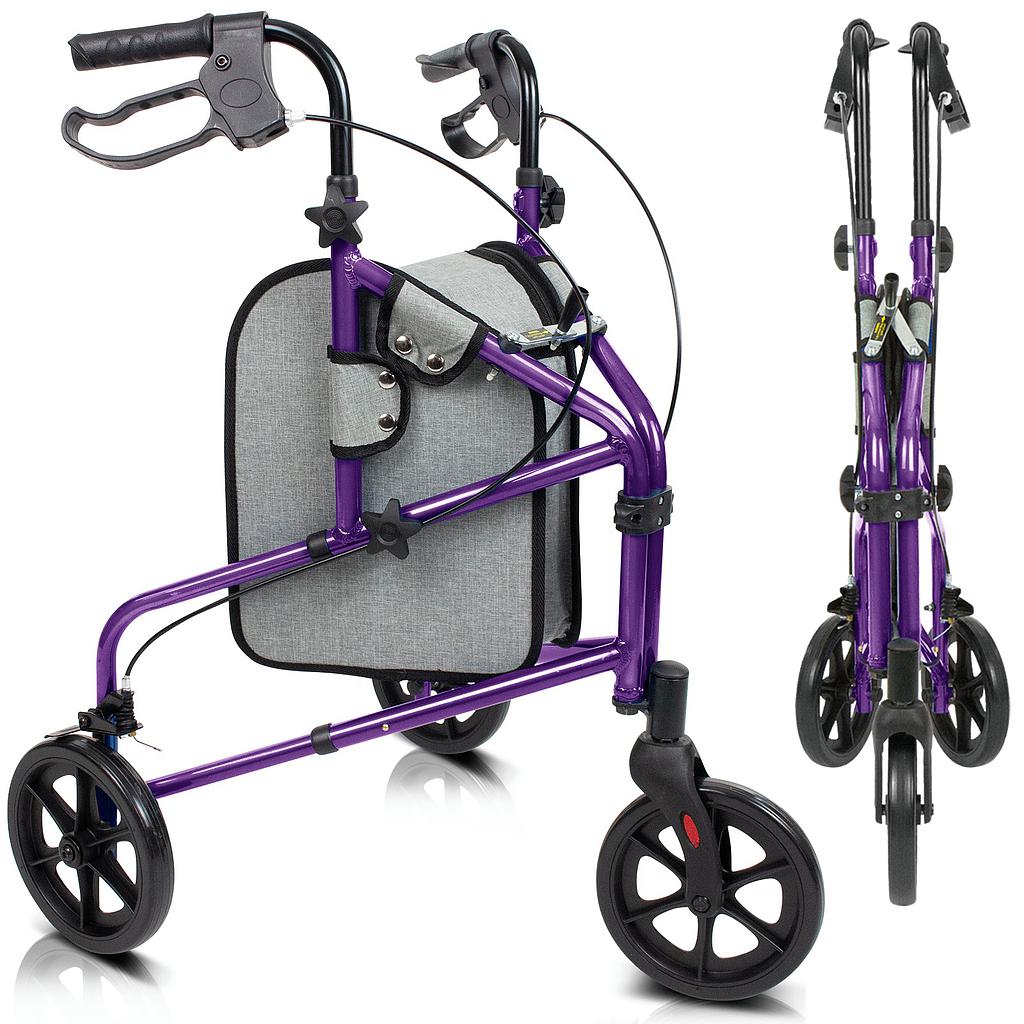 Vive - Rollator - Tri-Rollator - Black, Blue, or Purple