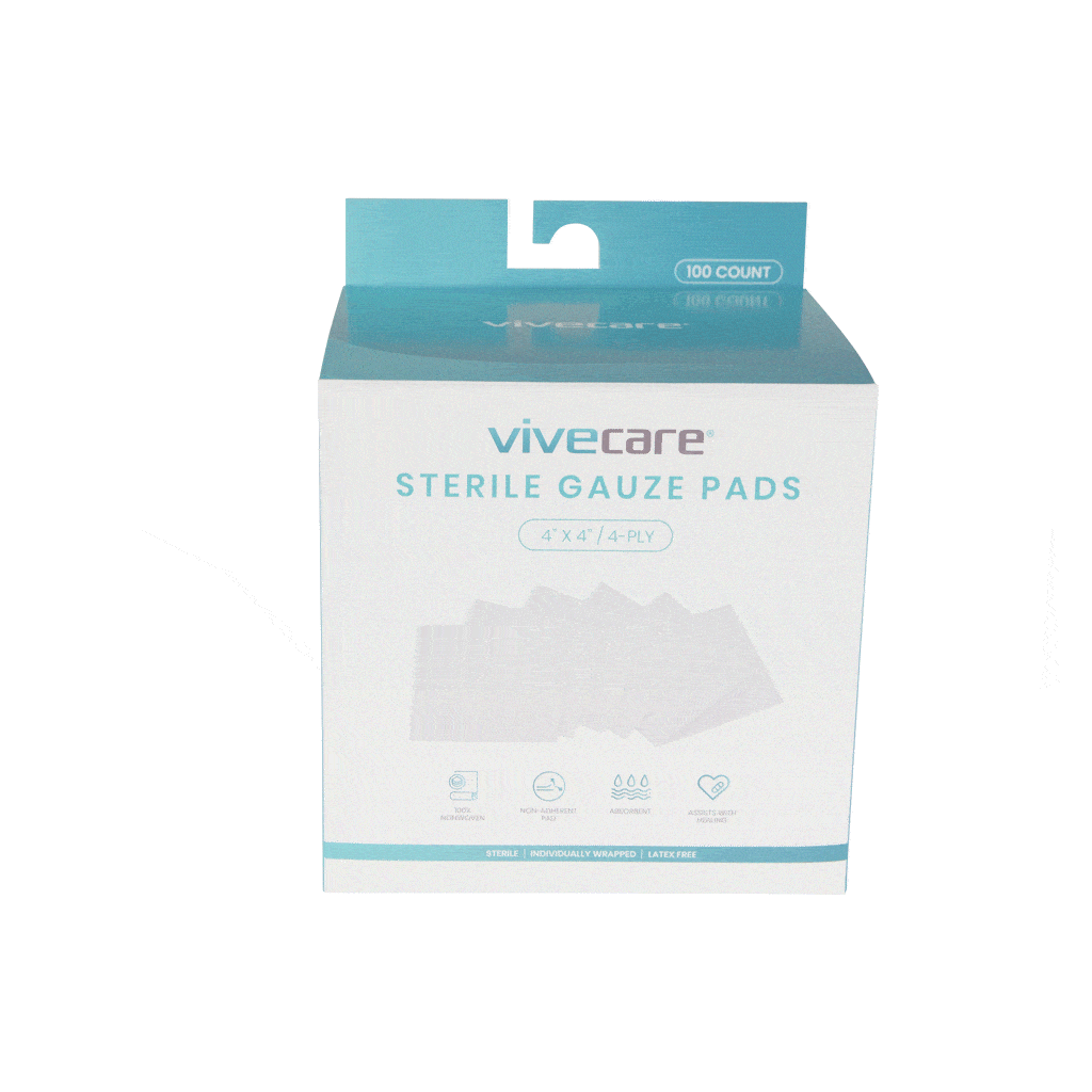 Vive - ViveCare - Gauze - Gauze Pads (Sterile) - 3"x3" & 4"x4"