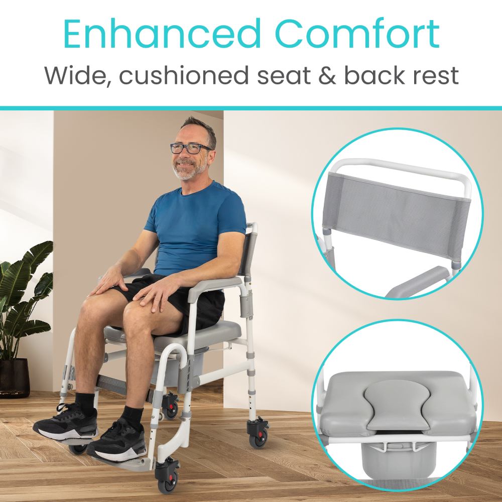 Vive - Shower Commode Transport Chair