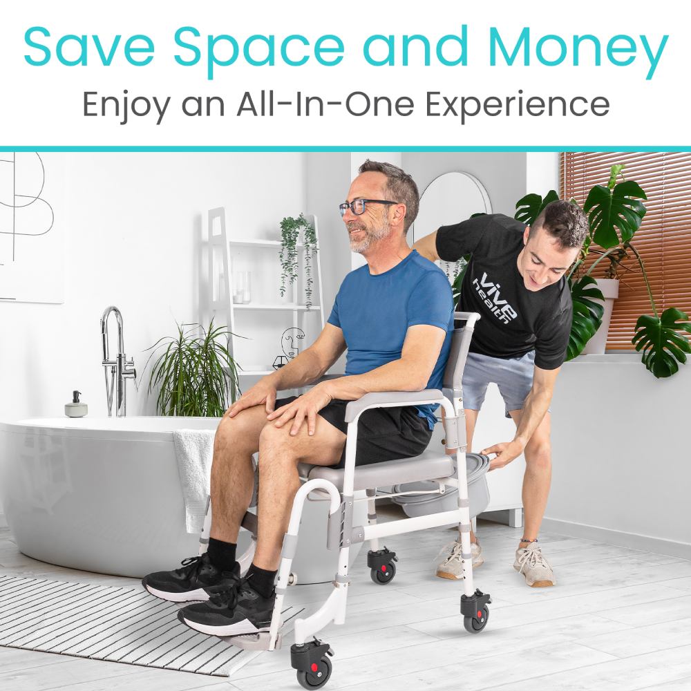 Vive - Shower Commode Transport Chair