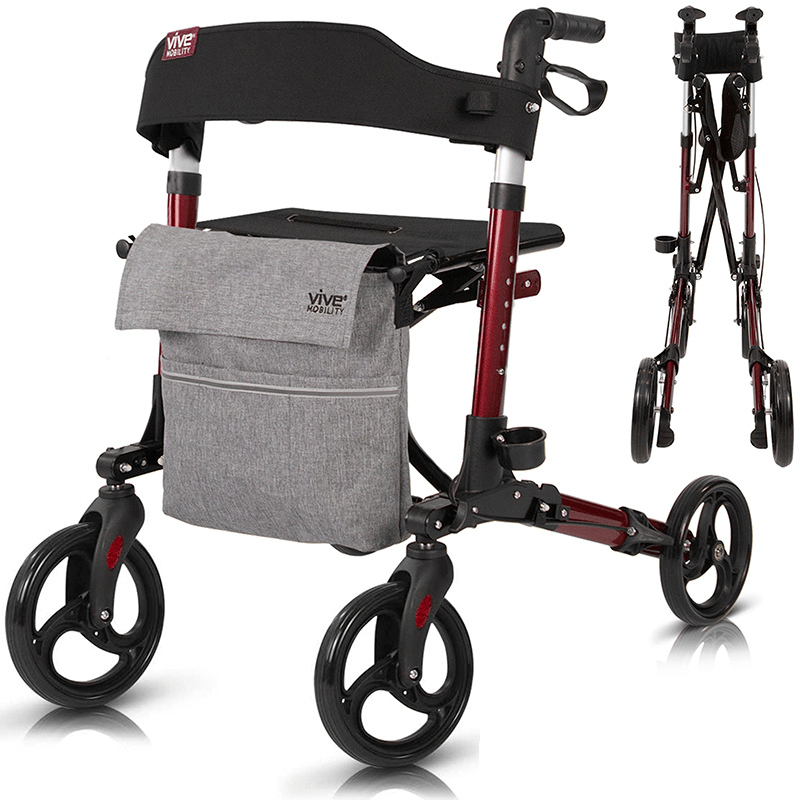 Vive SunStride Rollator Walker