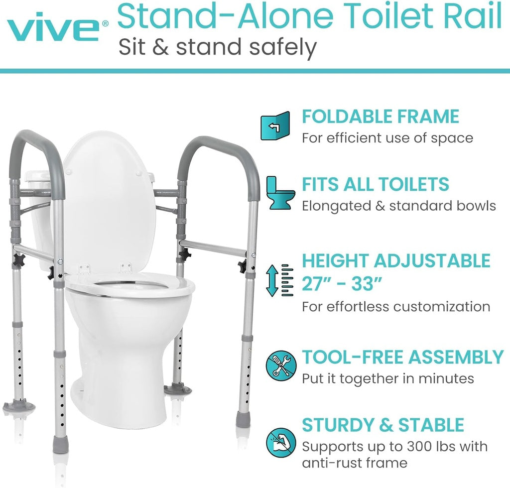 Toilet Safety Frame With Handles