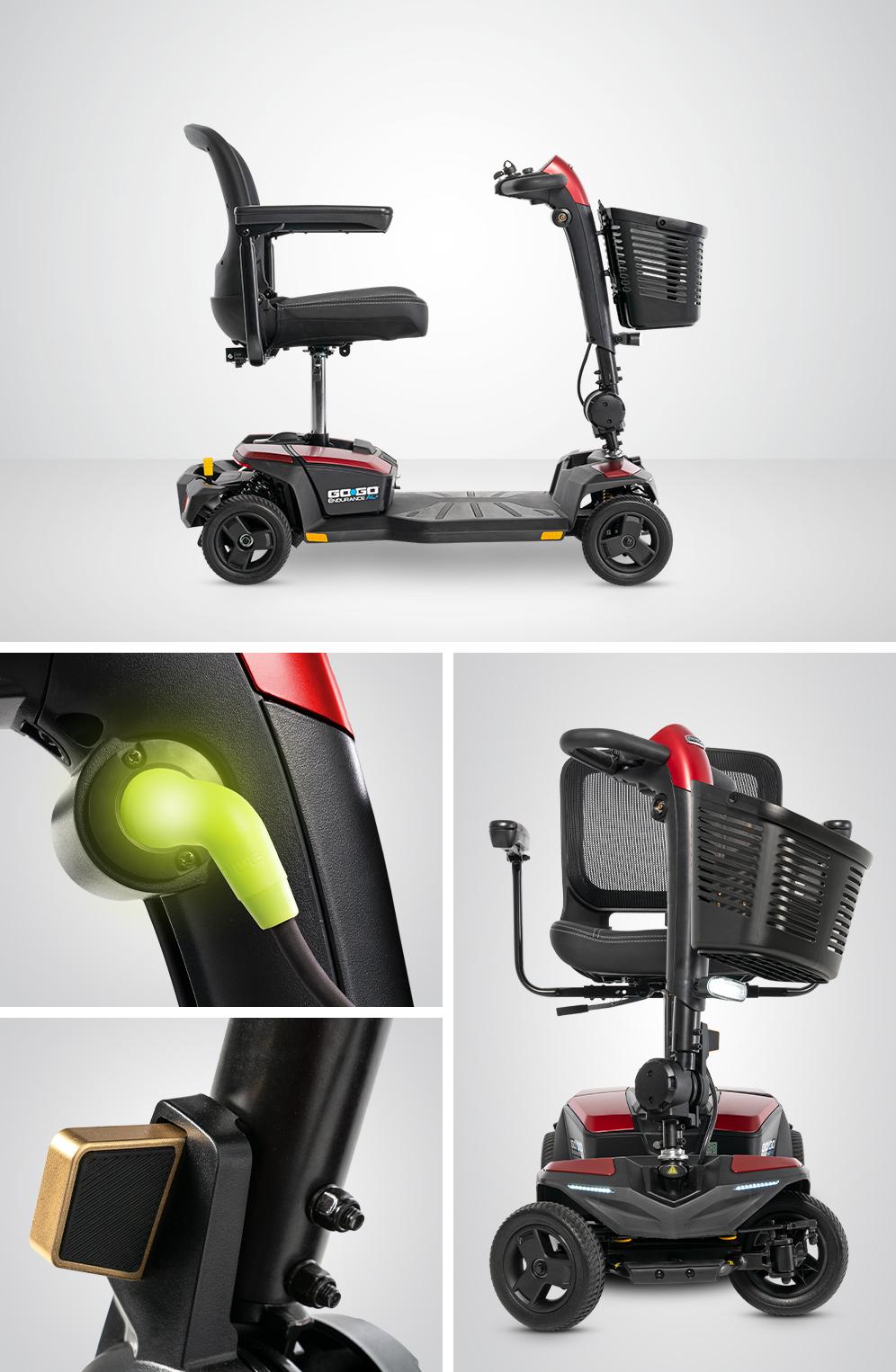 Pride - Go-Go Endurance AL+ 4 Wheel Mobility Scooter