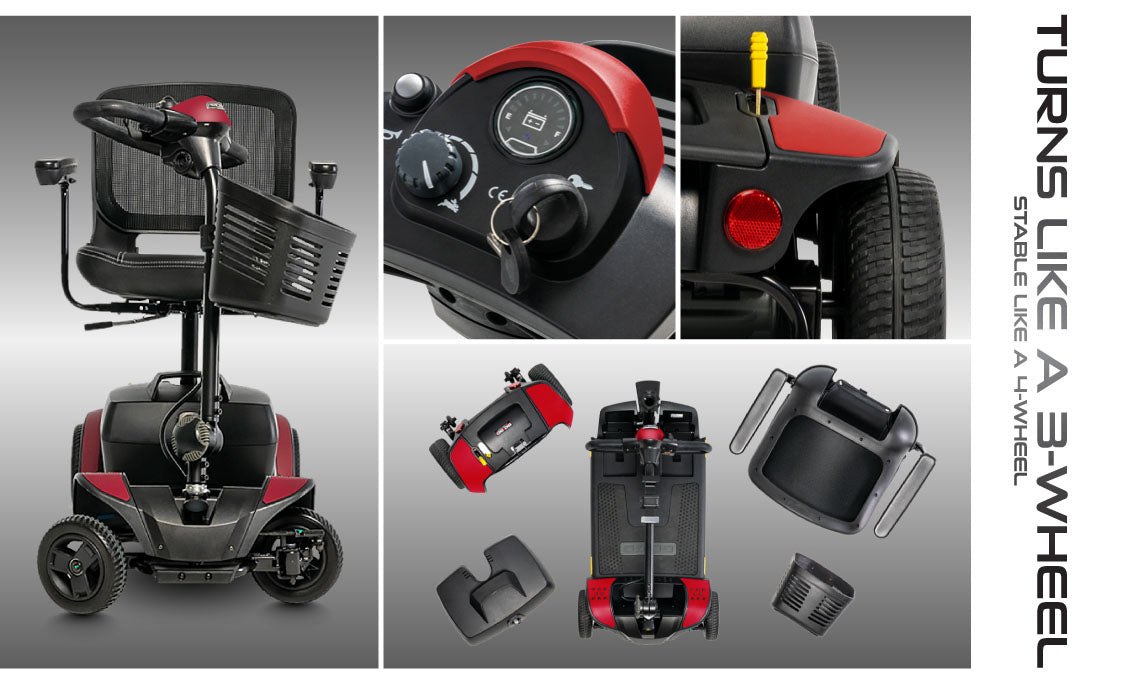 Pride - Go Go Elite Traveller 2 -4 Wheel Mobility Scooter - HCPCS Code: K0800