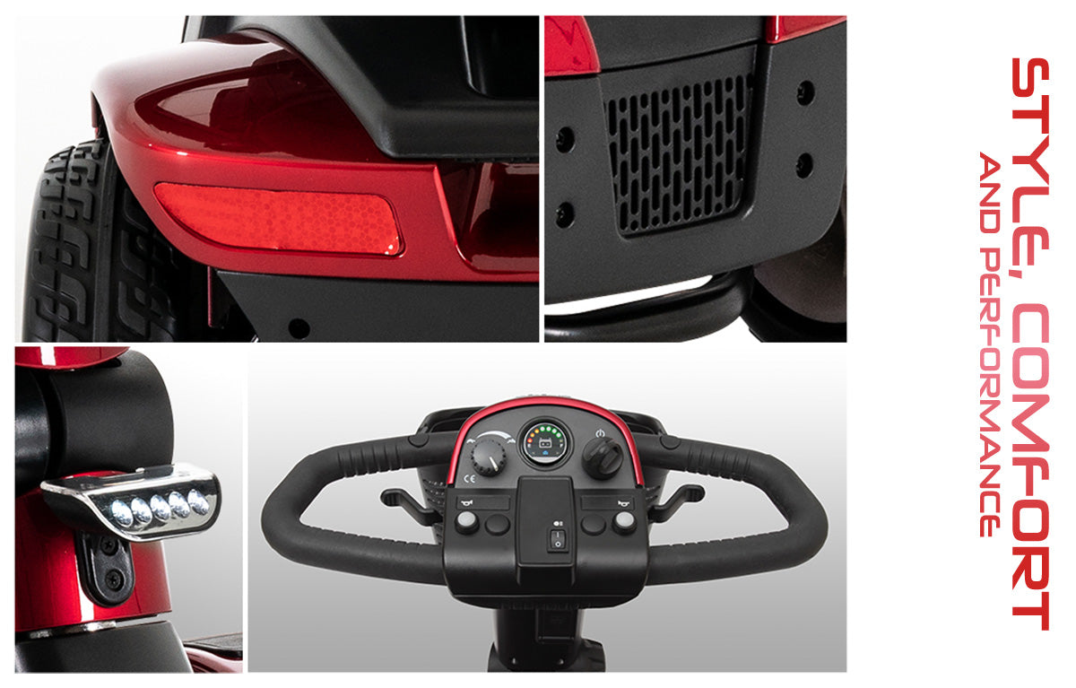 Pride -Victory 9 4-wheel Scooter - HCPCS Code: K0800