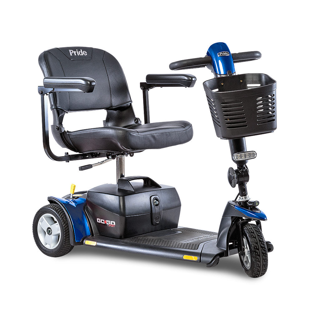 Pride - Go Go - Sport 3-wheel Travel Mobility Scooter