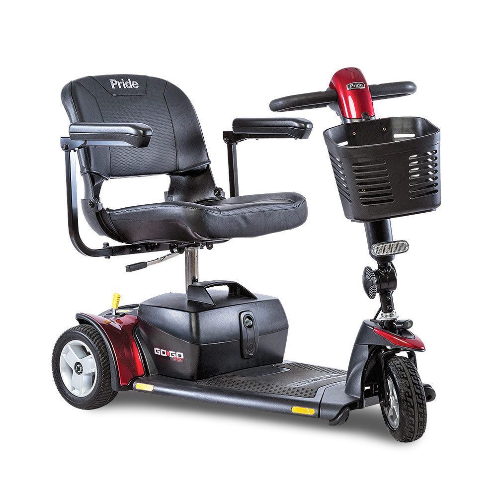 Pride - Go Go Sport 3 Wheel Travel Mobility Scooter - HCPCS Code: K0801