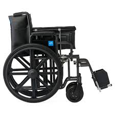 Medline - Guardian Extra-Wide Wheelchairs - 20"-24" Wide Seat - K0007 + E2201 + K0195