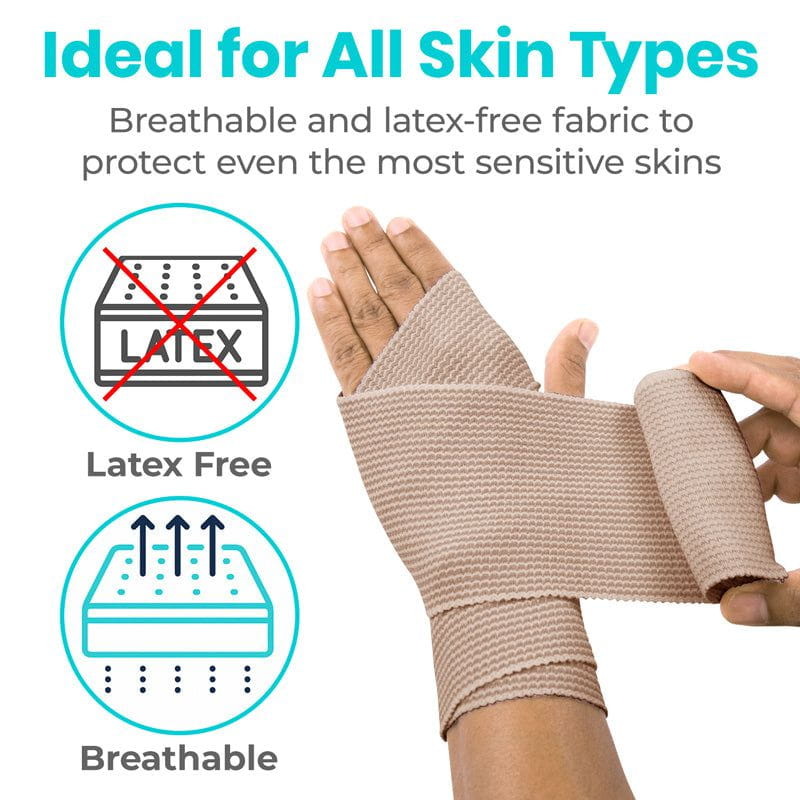 Vive - ViveCare - Bandages - Elastic Bandage Rolls - 2", 3", 4", or 6"