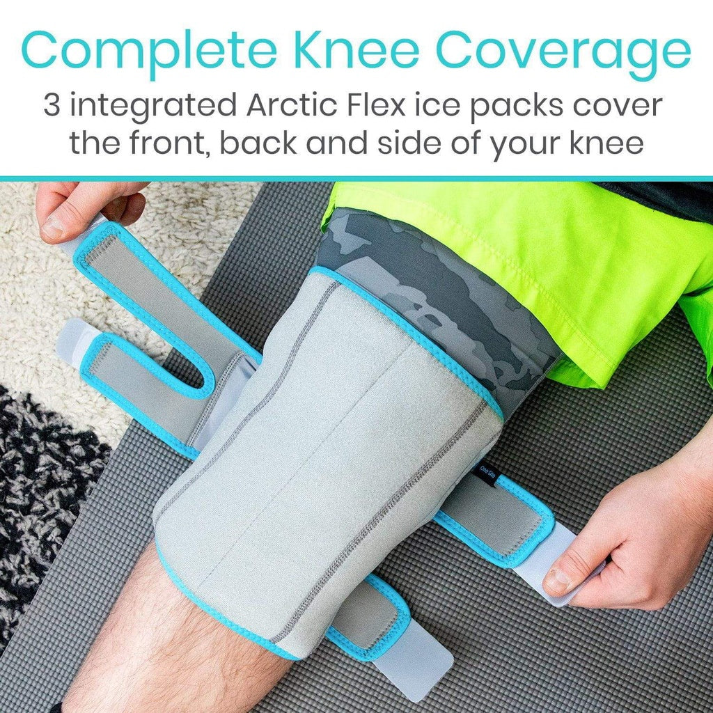 Vive - Cold Therapy - Knee Ice Wrap - Black, Grey, Black/Grey, or Grey w/Pink - HCPCS: A9273