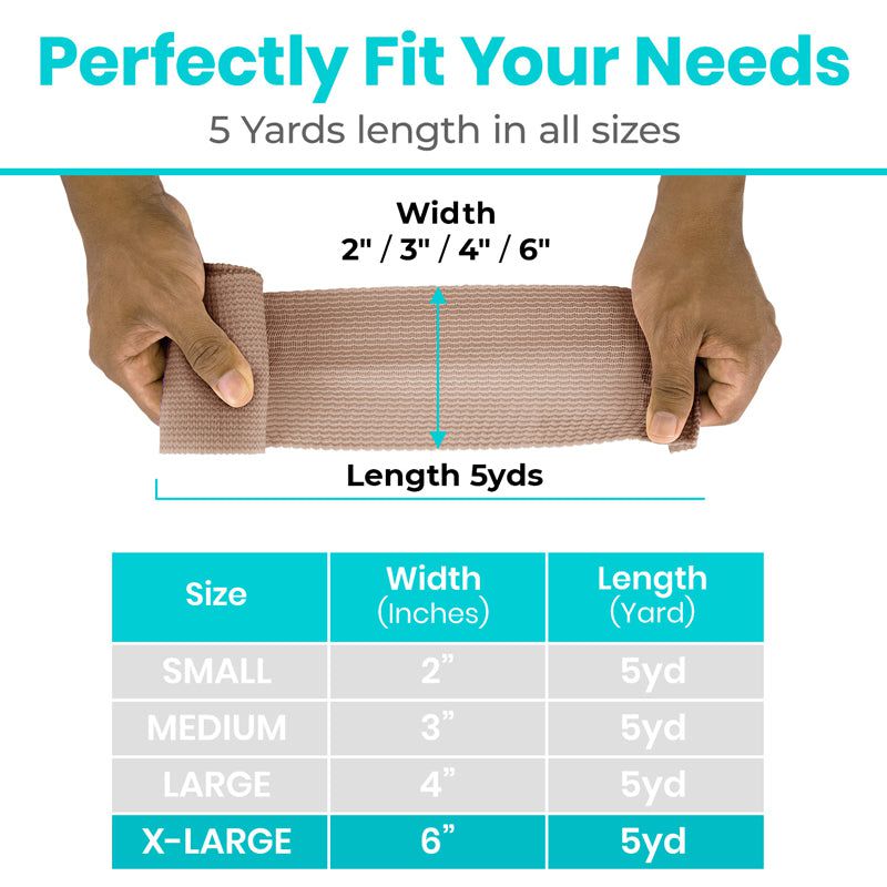 Vive - ViveCare - Bandages - Elastic Bandage Rolls - 2", 3", 4", or 6"