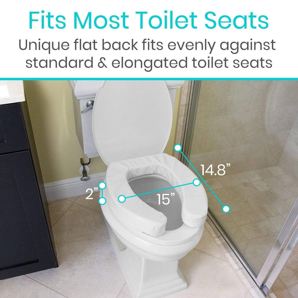 Cushioned Toilet Seat Riser - 2" Soft
