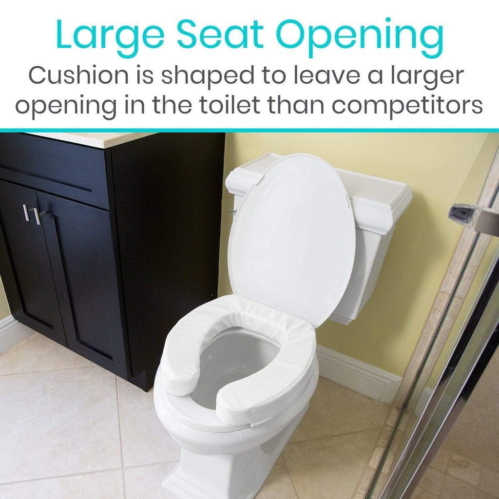 Cushioned Toilet Seat Riser - 2" Soft