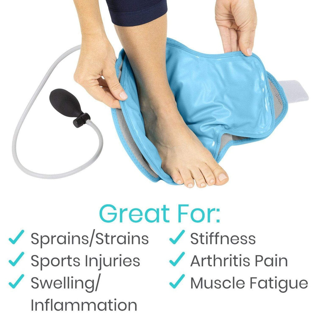 Vive - Cold Therapy - Ankle Compression Ice Wrap - HCPCS: A4467/A9273