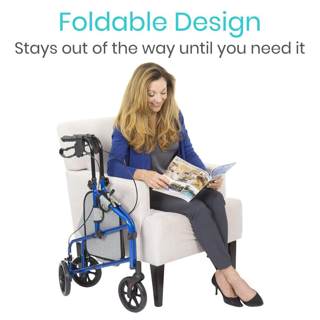 Vive - Rollator - Tri-Rollator - Black, Blue, or Purple