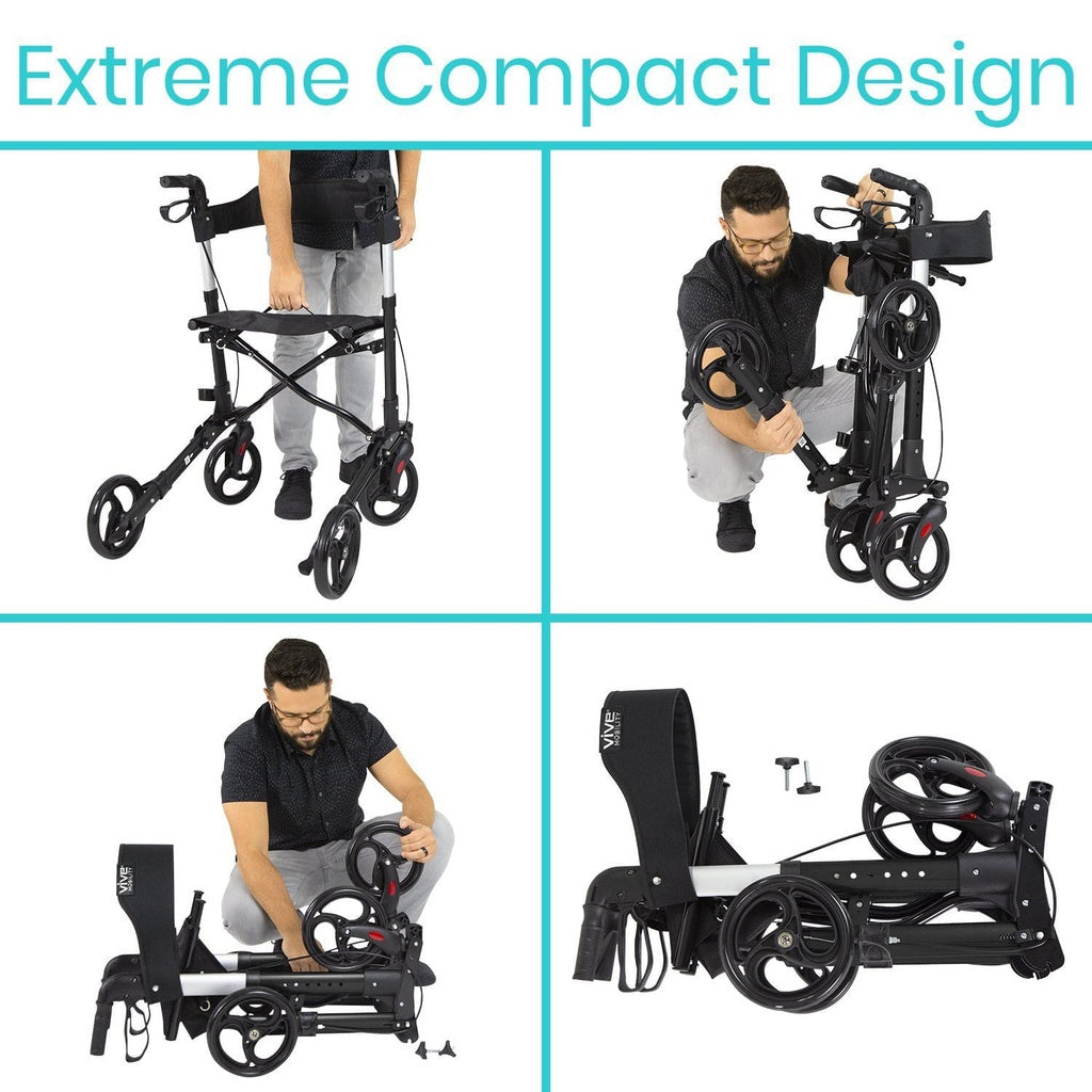 Vive SunStride Rollator Walker