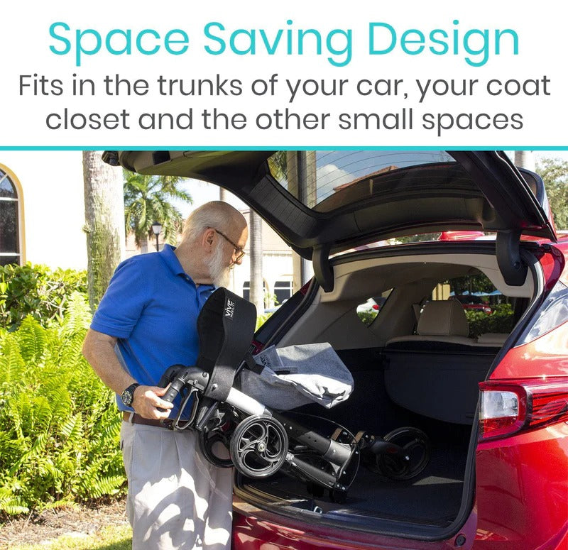 Vive SunStride Rollator Walker