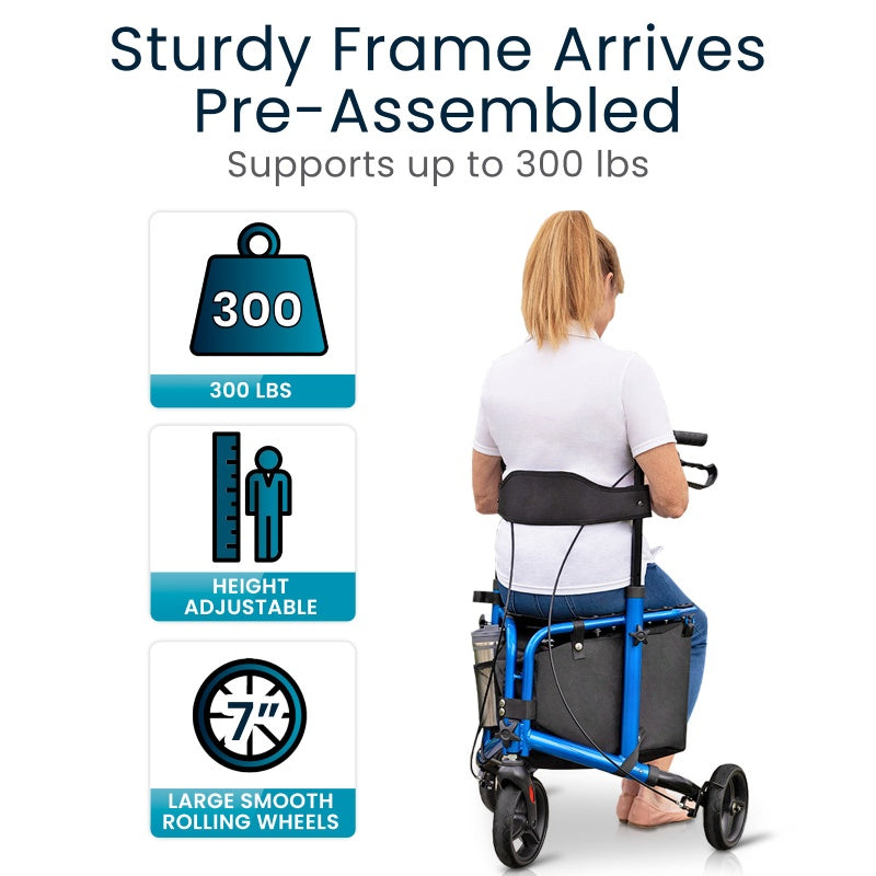 Vive Tri-Rollator With Seat