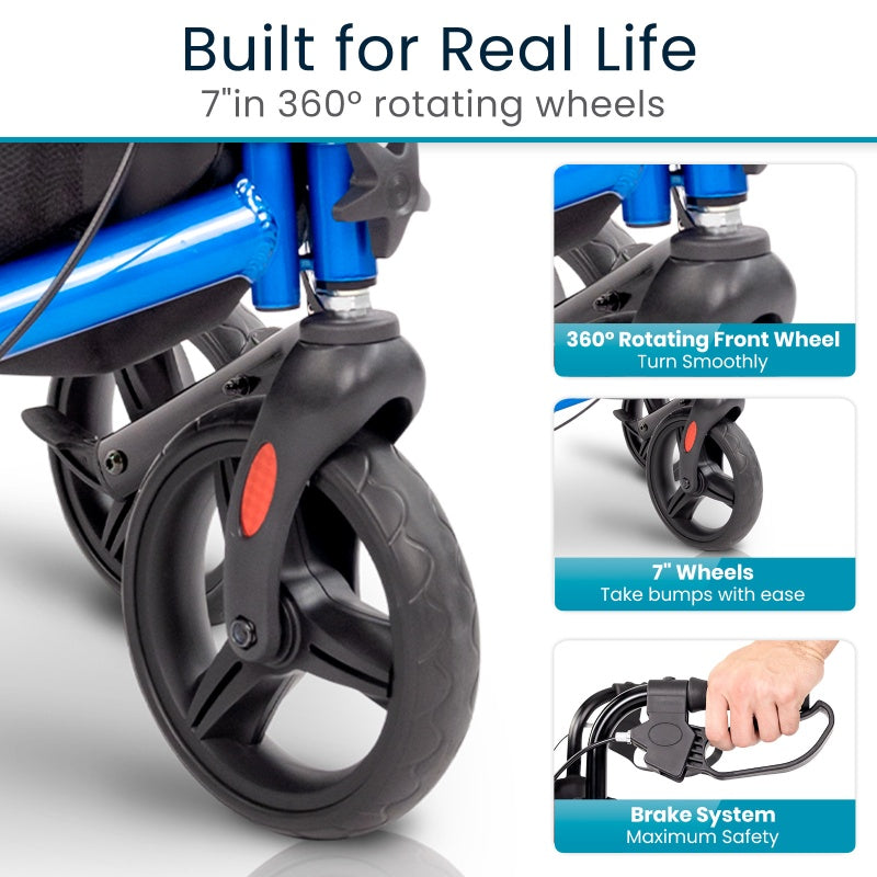 Vive Tri-Rollator With Seat