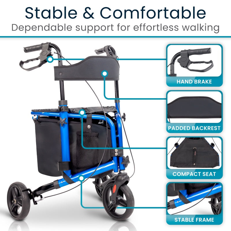 Vive Tri-Rollator With Seat