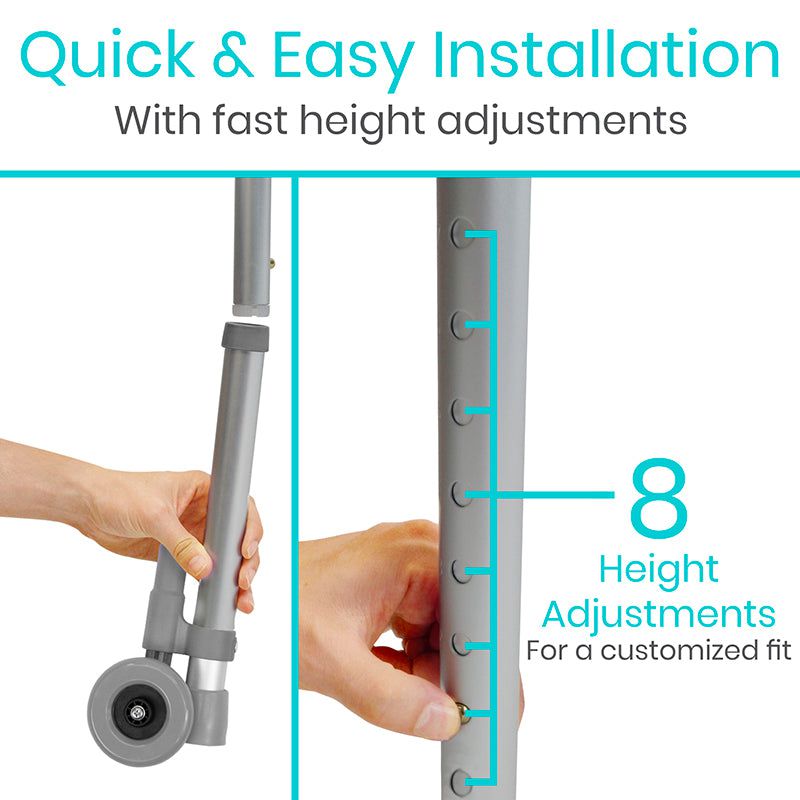 Vive Walker Wheels with Brakes