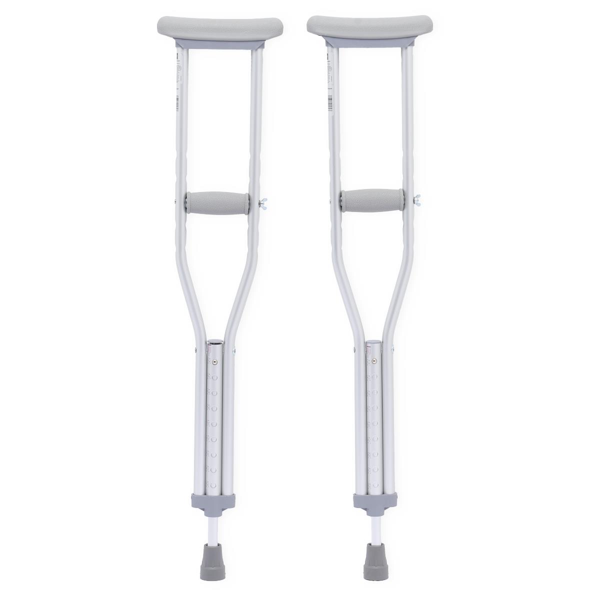 Medline - Standard Aluminum Push-Button Crutches